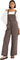 Rhythm Charlie Wide Leg Cargo Overalls - Women's - Chocolate