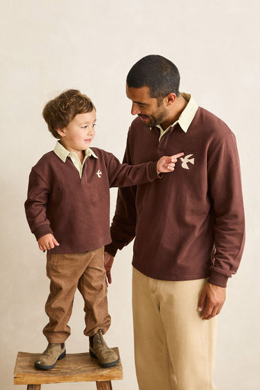 Rhythm Dreamin Long Sleeve Rugby Polo - Kids