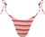 Rhythm Ibiza Stripe Rib Tie-Side High-Cut Bikini Bottom - Women's - Pink