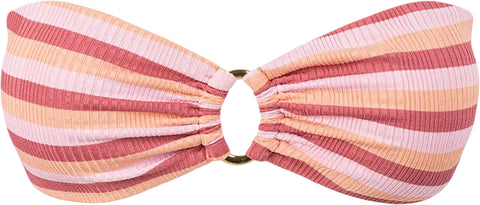 Rhythm Ibiza Stripe Rib Bandeau Swim Top - Women's