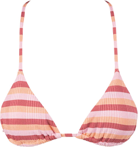 Rhythm Ibiza Stripe Rib Slide Triangle Bikini Top - Women's