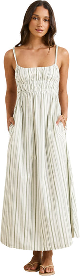 Rhythm Mallorca Stripe Midi Dress - Women's