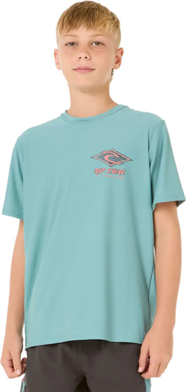Rip Curl Raw Energy Short Sleeve Rash Vest - Boys