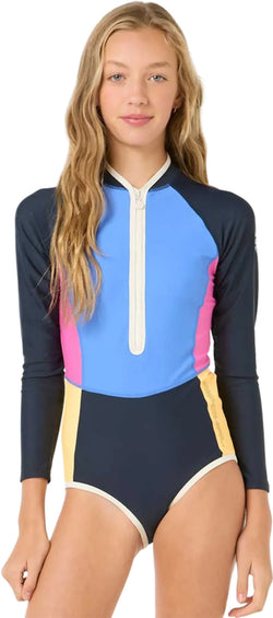 Rip Curl Block Party Long Sleeve Surfsuit - Girls