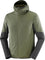 Salomon Outline Warm Hybrid Hooded Jacket - Men's - Grape Leaf - Deep Black