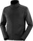 Salomon Outline Warm Fleece Full Zip - Men's - Deep Black