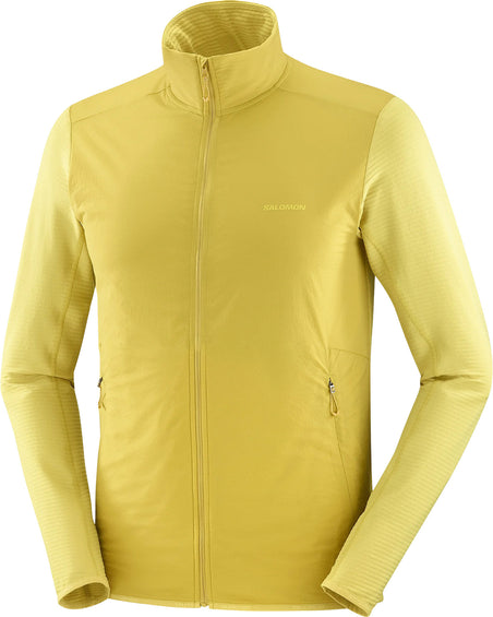 Salomon Essential Lightwarm Hybrid Full Zip Midlayer Jacket - Men's
