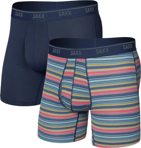 SAXX Quest Quick-Dry Mesh 2 Pack Boxer Brief with Fly - Men's