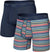 SAXX Quest Quick-Dry Mesh 2 Pack Boxer Brief with Fly - Men's - Harvest Stripe - Maritime