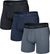 SAXX Quest Quick-Dry Mesh 3 Pack Boxer Brief with Fly - Men's - Black - Turbulence - Maritime