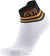 Sidas Run Anatomic Light Ankle Running Socks - Unisex - White - Black