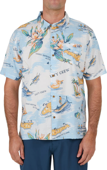 SALTY CREW Salty Island Short Sleeve Woven Shirt - Men's