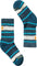 Smartwool Classic Hike Light Cushion Striped Crew Socks - Kids - Twilight Blue