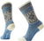 Smartwool Everyday Popcorn Snowflake Pattern Crew Socks - Unisex - Serene Blue