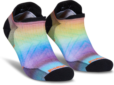 Smartwool Run Zero Cushion Pride Rainbow Print Low Ankle Socks - Women's