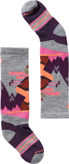 Smartwool Wintersport Full Cushion Mountain Moose Pattern OTC Socks - Kids