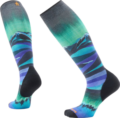 Smartwool Ski Targeted Cushion Compression Print Over The Calf Socks - Women's