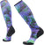 Smartwool Ski Targeted Cushion Electric Lotus Print OTC Socks - Women's - Black