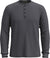Smartwool Waffle Long Sleeve Henley - Men's - Charcoal