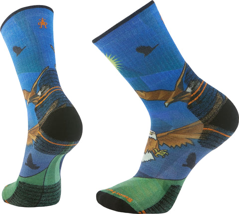 Smartwool Hike Targeted Cushion Eagle Print Crew Socks - Unisex