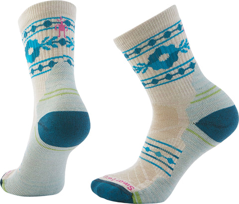 Smartwool Hike Light Cushion Retro Floral Mid Crew Socks - Women's