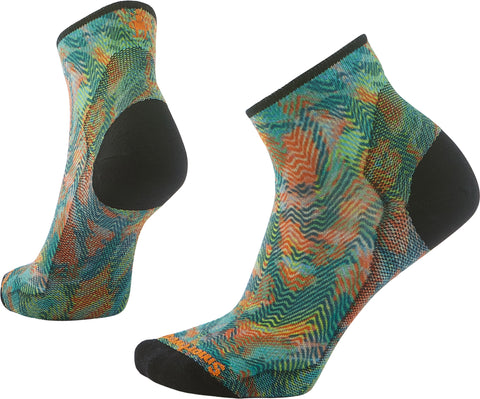 Smartwool Bike Zero Cushion Jungle Music Print Ankle Socks - Women's