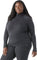 Smartwool Classic Thermal Merino Plus Size 1/4 Zip Boxed Base Layer Top - Women's  - Charcoal Heather