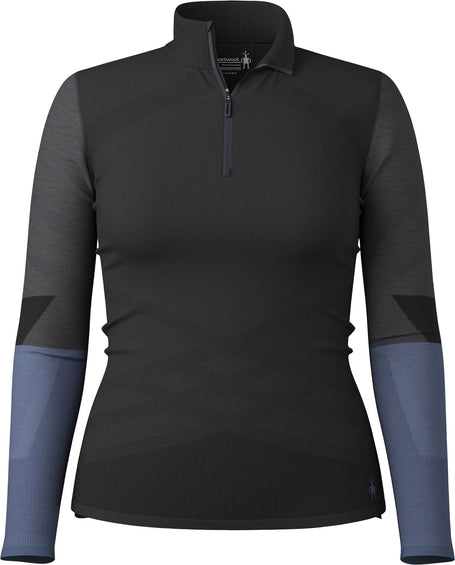 Smartwool Intraknit Thermal Merino Colorblock 1/4 Zip Base Layer Top - Women's 