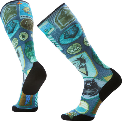 Smartwool Ski Explorer Targeted Cushion Print Over The Calf Socks - Men's