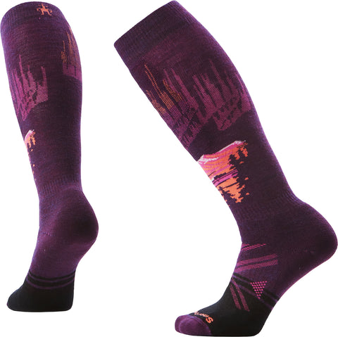 Smartwool Ski Full Cushion Alpine Auroras Over The Calf Socks - Women's
