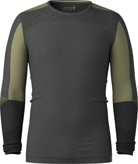Smartwool Intraknit Thermal Merino Crew Neck Colorblock Base Layer Top - Men's