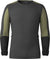Smartwool Intraknit Thermal Merino Crew Neck Colorblock Base Layer Top - Men's - Winter Moss - Charcoal