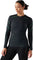 Smartwool Intraknit Merino 200 Crew Shirt - Women's - Charcoal - Zen Green