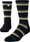 Stance Multistripe Mid Ribbed Crew Socks - Unisex - Black