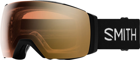 Smith Optics I/O Mag XL Goggles - Black - ChromaPop Pro Photochromic Gold Mirror Lens - Men's