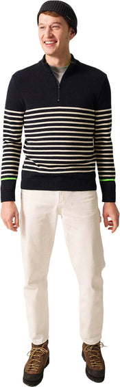 Saint James Val Thorens Trucker Striped Jumper - Men's