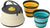 Sea to Summit Frontier Ultralight Collapsible Kettle Cook Set with Cups - 3 Piece  - No Color
