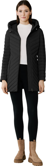 SOIA & KYO Estelle Stretch Down Belted Coat - Women's