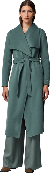 SOIA & KYO Britta Straight-Fit Double Face Wool Coat with Belt - Women's