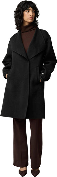 SOIA & KYO Suzie Relaxed Fit Double Face Wool Martingale Coat - Women's