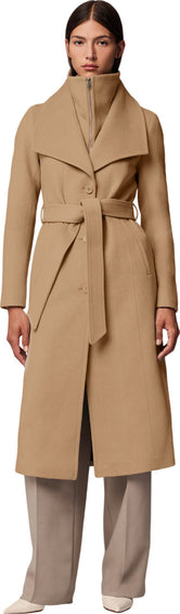 SOIA & KYO Ilana-U Wool Belted Coat with Bib - Women's 