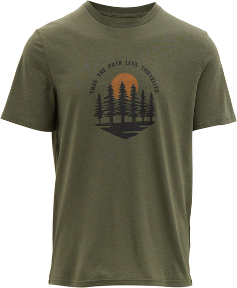 tentree Path Less Travelled Crew Neck Short Sleeve Graphic T-Shirt - Men's