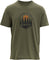 tentree Path Less Travelled Crew Neck Short Sleeve Graphic T-Shirt - Men's - Deep Olive - Burnt Caramel