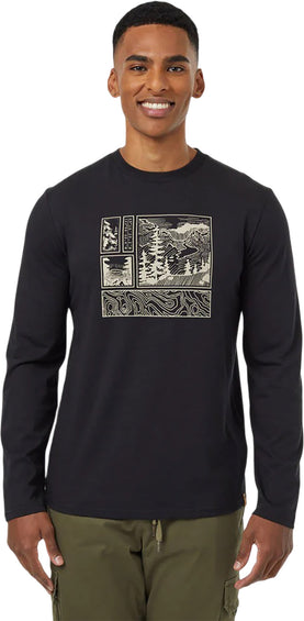 tentree Topography Stamp Long Sleeve T-Shirt - Men's