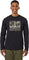 tentree Topography Stamp Long Sleeve T-Shirt - Men's - Meteorite Black - Pale-Oak