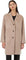 tentree Wool Longline Coat - Women's - Desert Sand