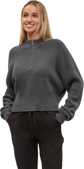 tentree Highline 1/4 Zip Mock Neck Sweater - Women's