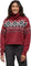 tentree Highline Intarsia Turtleneck Sweater - Women's - Crimson Heather - Dark Grey Heather - Harbour Grey Heather