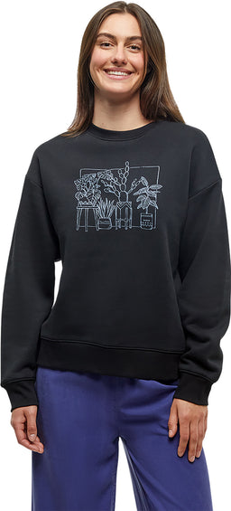 tentree Plant Club Crew Neck Graphic Sweatshirt - Women's