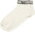 Tilley Tipped Ankle Socks - Unisex - White - Black